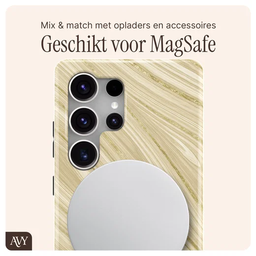 AVY Samsung Galaxy S25 Ultra MagSafe Hoesje met Koord 30CM Aurum Lien afbeelding 8