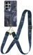 AVY Samsung Galaxy S25 Ultra MagSafe Hoesje met Koord 130CM Obscura Blue