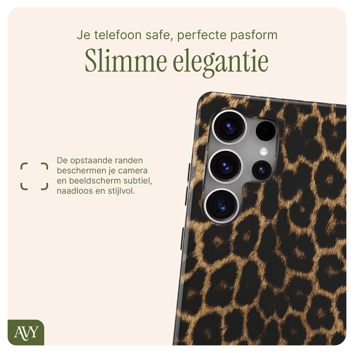AVY Samsung Galaxy S25 Ultra MagSafe Hoesje met Koord 30CM Panther Hearts afbeelding 6
