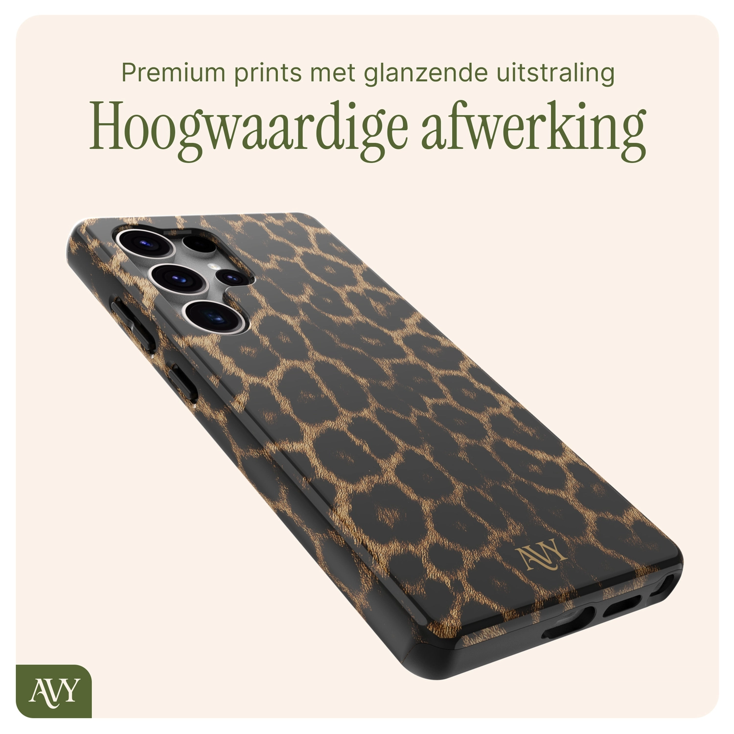 AVY Samsung Galaxy S25 Ultra MagSafe Hoesje met Koord 30CM Panther Hearts afbeelding 9