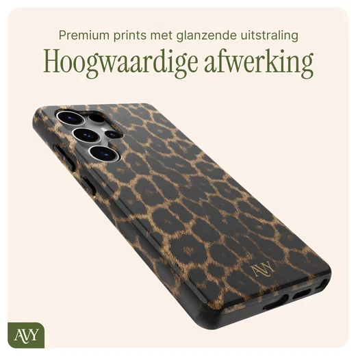 AVY Samsung Galaxy S25 Ultra MagSafe Hoesje met Koord 30CM Panther Hearts afbeelding 9