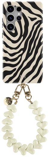 AVY Samsung Galaxy S25 Ultra MagSafe Hoesje met Koord 30CM Safari Hearts afbeelding 1