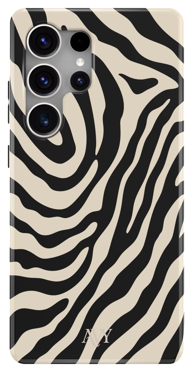 AVY Samsung Galaxy S25 Ultra MagSafe Hoesje met Koord (32CM) Serengeti Zebra afbeelding 12