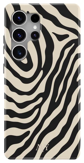 AVY Samsung Galaxy S25 Ultra MagSafe Hoesje met Koord (32CM) Serengeti Zebra afbeelding 12