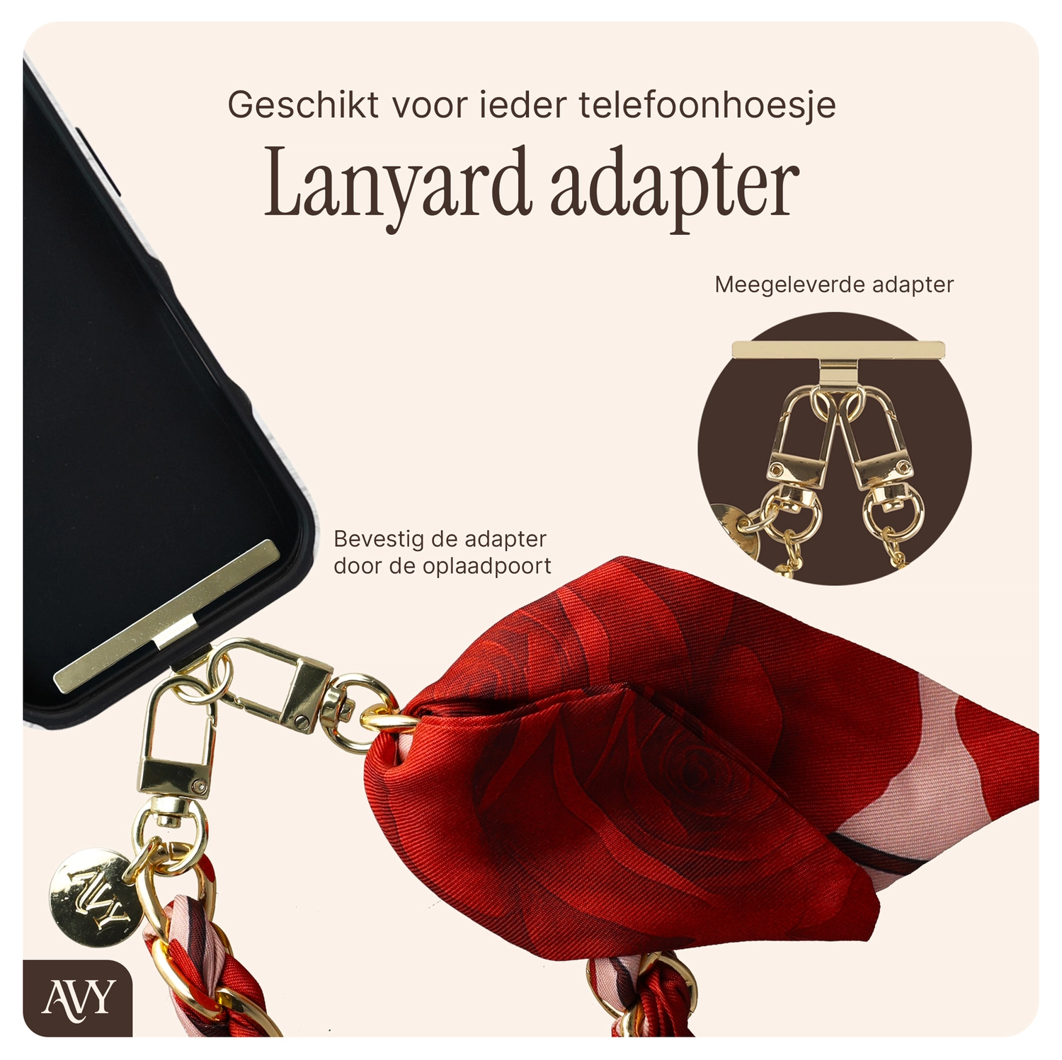 AVY Samsung Galaxy S25 Ultra MagSafe Hoesje met Koord (32CM) Botanique Roses afbeelding 11