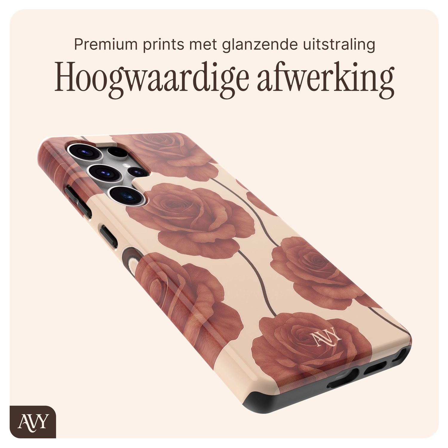 AVY Samsung Galaxy S25 Ultra MagSafe Hoesje met Koord (32CM) Botanique Roses afbeelding 9