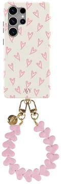AVY Samsung Galaxy S25 Ultra MagSafe Hoesje met Koord 30CM Cupid Hearts