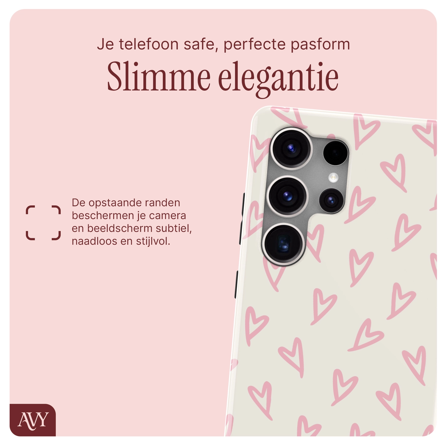 AVY Samsung Galaxy S25 Ultra MagSafe Hoesje met Koord 30CM Cupid Hearts afbeelding 6