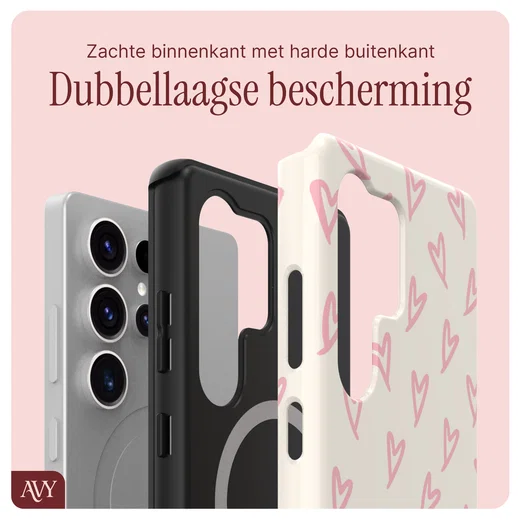 AVY Samsung Galaxy S25 Ultra MagSafe Hoesje met Koord 30CM Cupid Hearts afbeelding 7