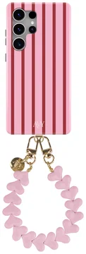 AVY Samsung Galaxy S25 Ultra MagSafe Hoesje met Koord 30CM Linea Hearts