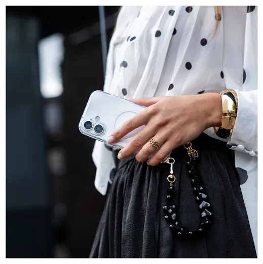 AVY Samsung Galaxy S24 Ultra Hoesje met Koord & MagSafe 30CM Cupid Black afbeelding 2