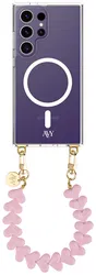 AVY Samsung Galaxy S24 Ultra Hoesje met Koord & MagSafe 30CM Cupid Pink afbeelding