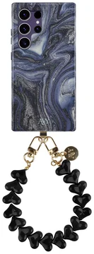 AVY Samsung Galaxy S24 Ultra MagSafe Hoesje met Koord 30CM Marmer Hearts