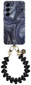 AVY Samsung Galaxy S25 MagSafe Hoesje met Koord 30CM Marmer Hearts