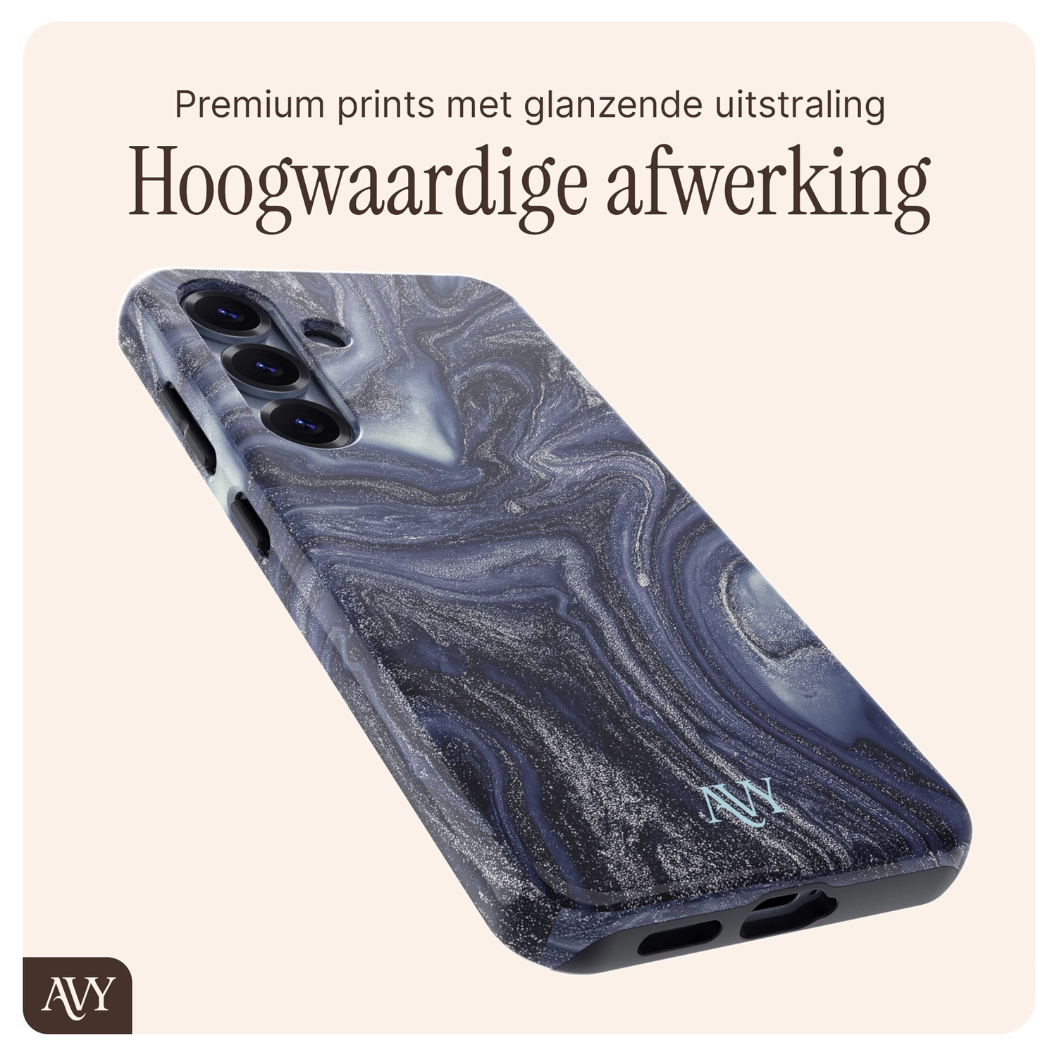 AVY Samsung Galaxy S25 MagSafe Hoesje met Koord (32CM) Obscura Blue afbeelding 8