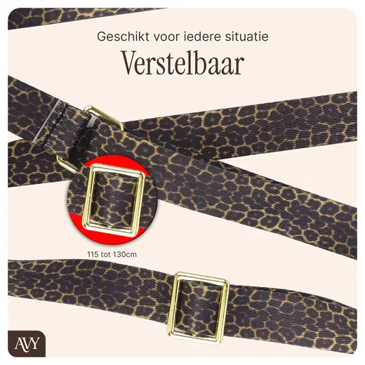 AVY Samsung Galaxy S25 MagSafe Hoesje met Koord 130CM Panthera Chic afbeelding 11