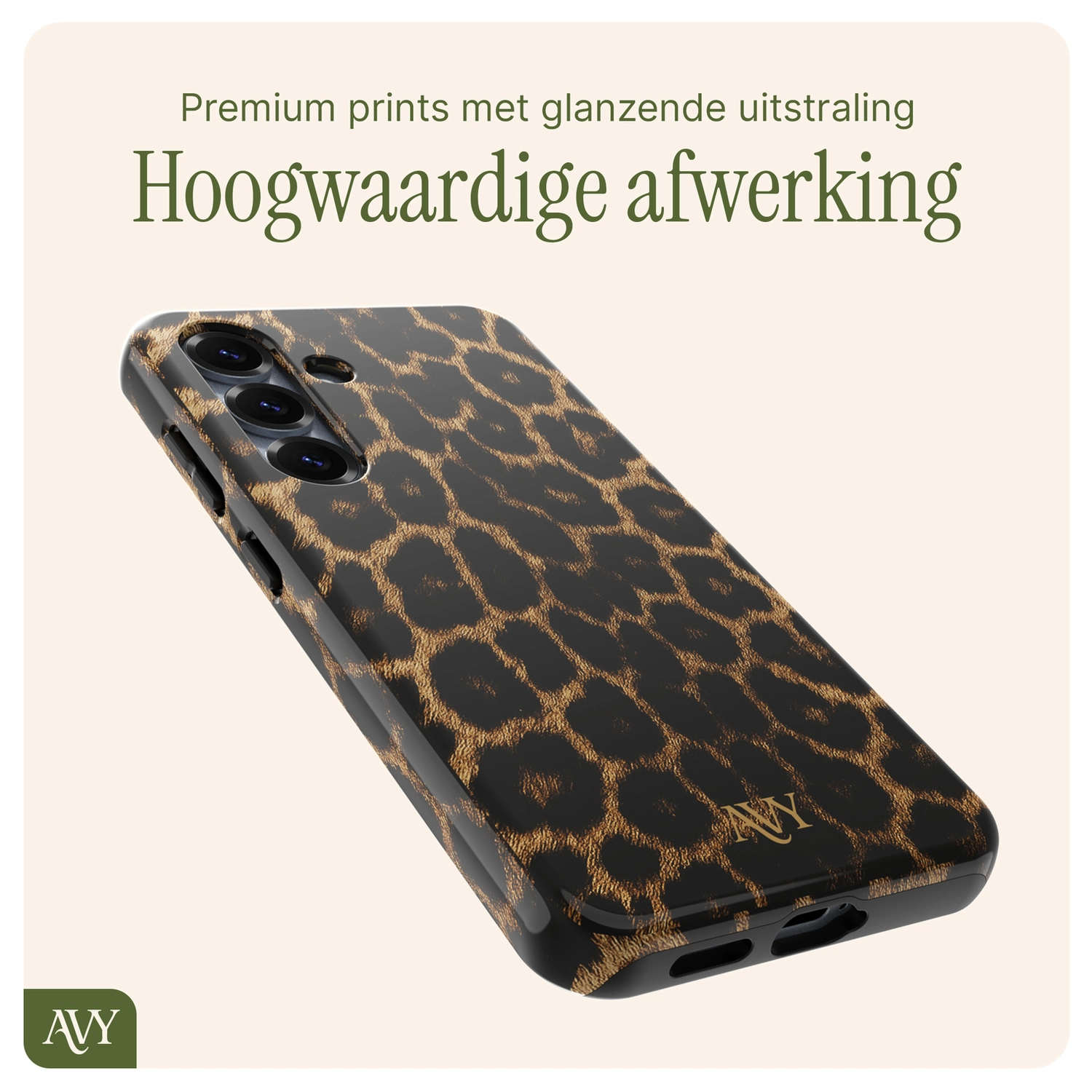 AVY Samsung Galaxy S25 MagSafe Hoesje met Koord 130CM Panthera Chic afbeelding 9