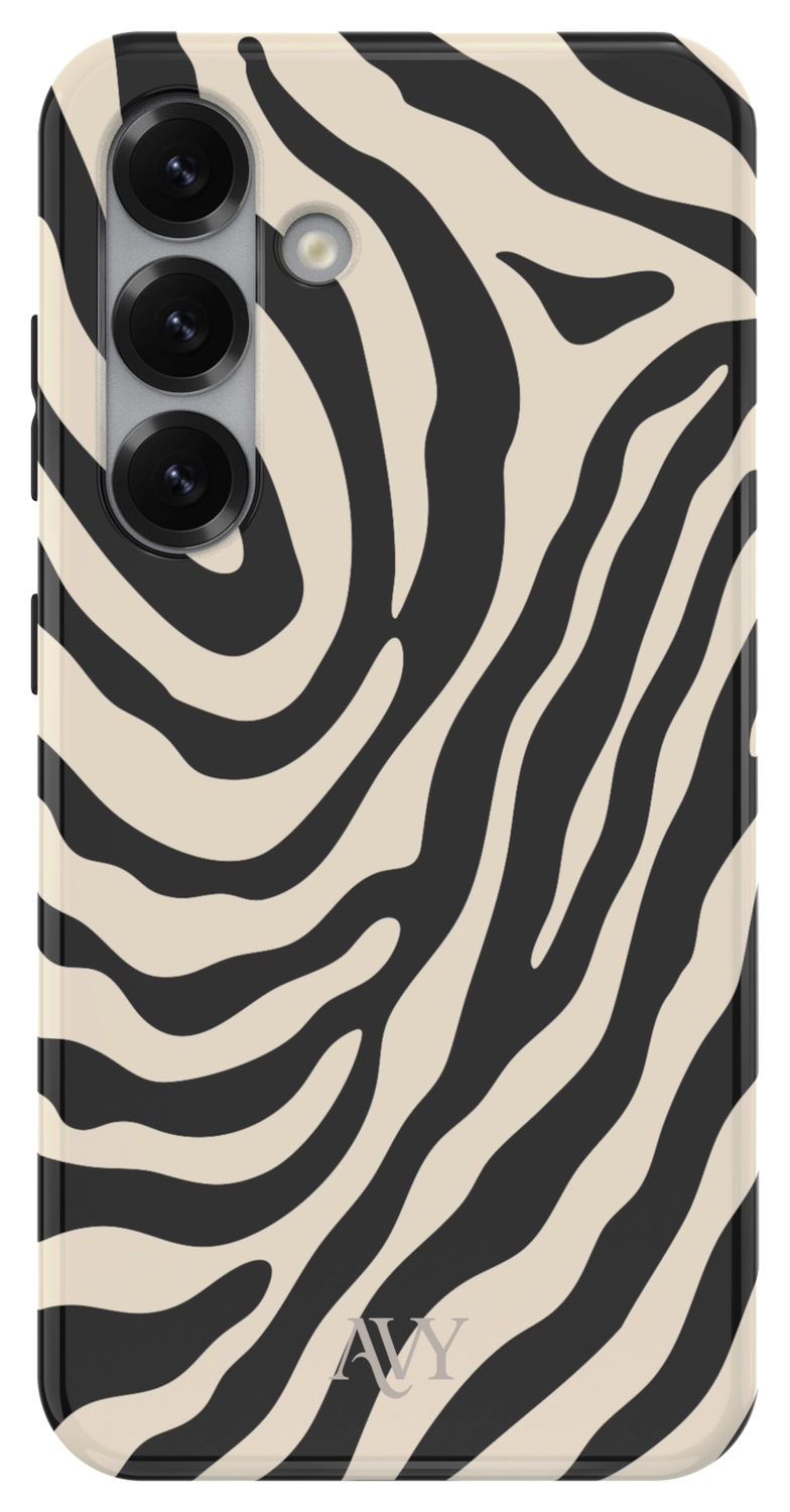 AVY Samsung Galaxy S25 MagSafe Hoesje met Koord 130CM Serengeti Zebra afbeelding 12
