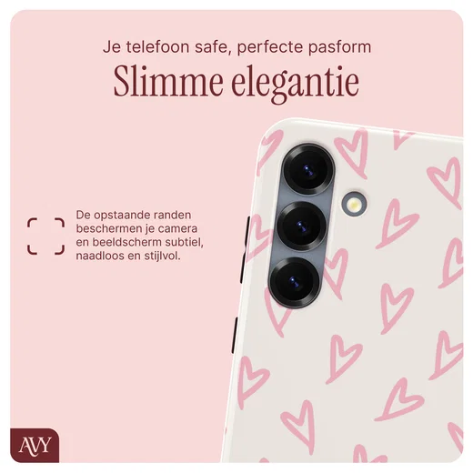 AVY Samsung Galaxy S25 MagSafe Hoesje met Koord 130CM Cupid Blush afbeelding 6