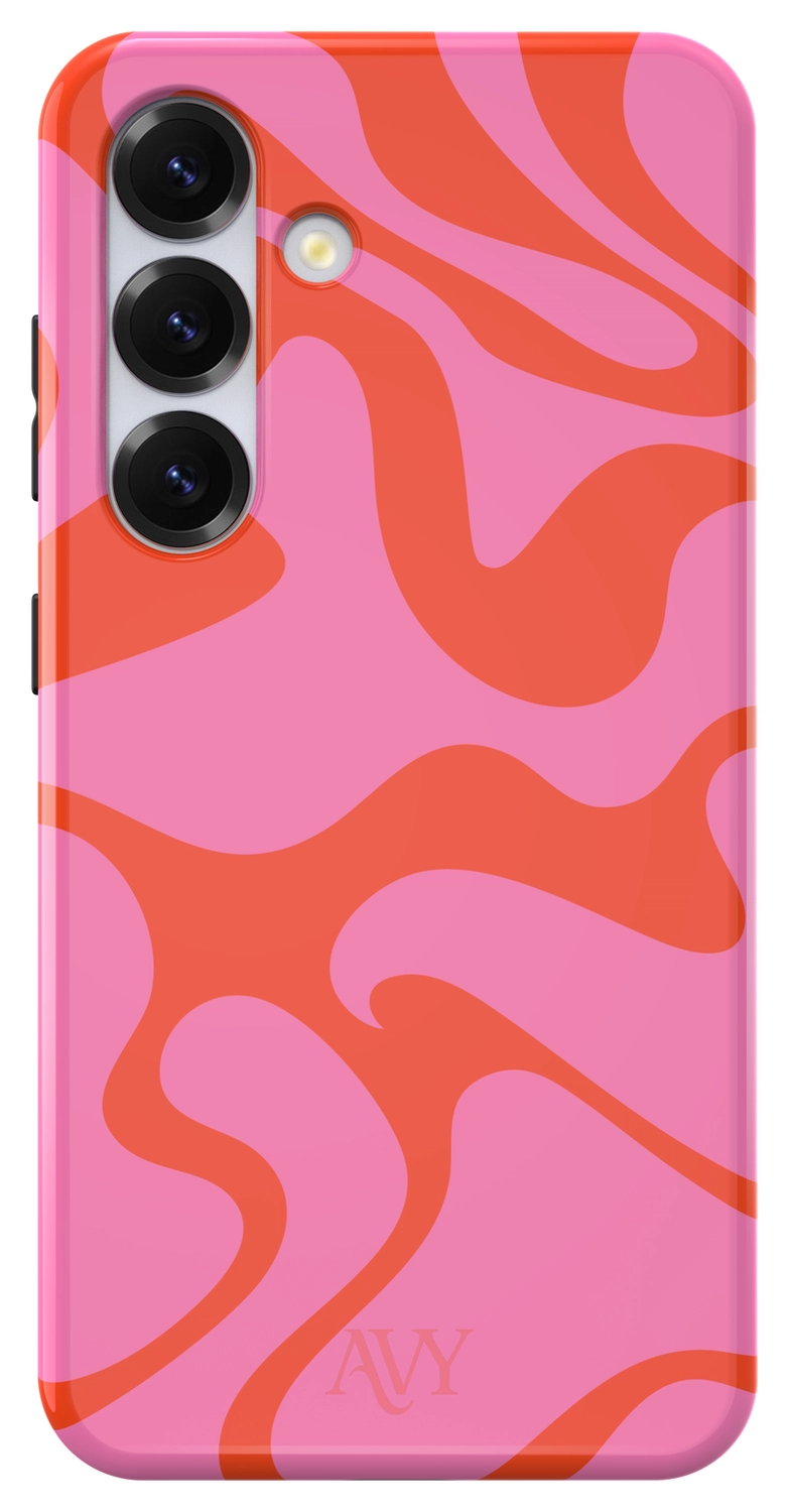AVY Samsung Galaxy S25 MagSafe Hoesje met Koord 30CM Rose Hearts afbeelding 12