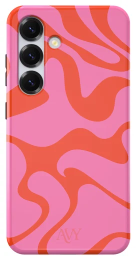 AVY Samsung Galaxy S25 MagSafe Hoesje met Koord 30CM Rose Hearts afbeelding 12