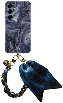AVY Samsung Galaxy S25 Plus MagSafe Hoesje met Koord (32CM) Obscura Blue