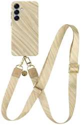 AVY Samsung Galaxy S24 Plus MagSafe Hoesje met Koord 130CM Aurum Gold afbeelding