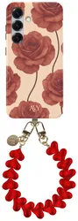 AVY Samsung Galaxy S24 Plus MagSafe Hoesje met Koord 30CM Hearts & Roses afbeelding