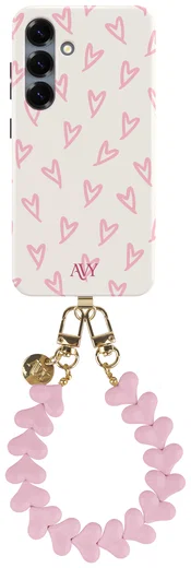 AVY Samsung Galaxy S24 Plus MagSafe Hoesje met Koord 30CM Cupid Hearts afbeelding 1