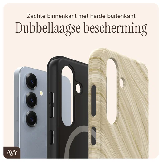 AVY Samsung Galaxy S24 MagSafe Hoesje met Koord (32CM) Aurum Gold afbeelding 9