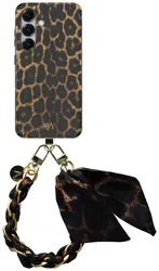 AVY Samsung Galaxy S24 MagSafe Hoesje met Koord 32CM Panthera Chic afbeelding