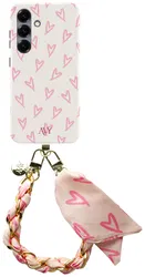 AVY Samsung Galaxy S24 MagSafe Hoesje met Koord 32CM Cupid Blush afbeelding