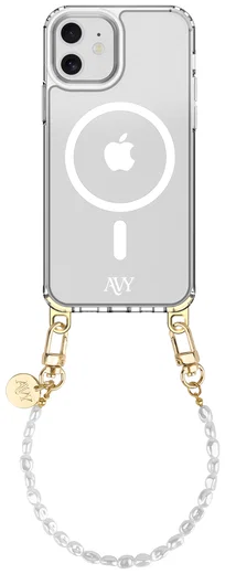 AVY Apple iPhone 11 Hoesje met Koord & MagSafe 30CM Perla Chic afbeelding 1