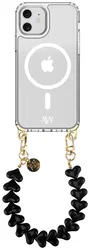 AVY Apple iPhone 11 Hoesje met Koord & MagSafe 30CM Cupid Black afbeelding