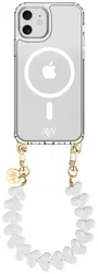 AVY Apple iPhone 11 Hoesje met Koord & MagSafe 30CM Cupid White afbeelding