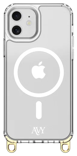 AVY Apple iPhone 11 Hoesje met Koord & MagSafe 130CM Tressé Beige afbeelding 11