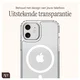 AVY Apple iPhone 11 Hoesje met Koord & MagSafe 130CM Tressé Beige afbeelding 7