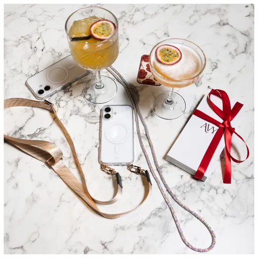 AVY Apple iPhone 11 Hoesje met Koord & MagSafe 120CM Silver Spark Long afbeelding 2