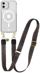 AVY Apple iPhone 11 Hoesje met Koord & MagSafe 130CM Panthera Chic afbeelding