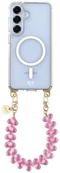 AVY Samsung S25 Plus / S24 Plus Hoesje met Koord & MagSafe 30CM Cupid Clear Pink afbeelding