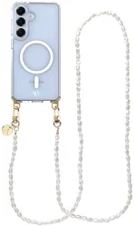 AVY Samsung S25 Plus / S24 Plus Hoesje met Koord & MagSafe 120CM Perla Chic Long afbeelding