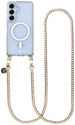 AVY Samsung S25 Plus / S24 Plus Hoesje met Koord & MagSafe 120CM Aurum Lien Long afbeelding