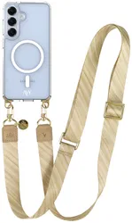 AVY Samsung S25 Plus / S24 Plus Hoesje met Koord & MagSafe 130CM Aurum Gold afbeelding
