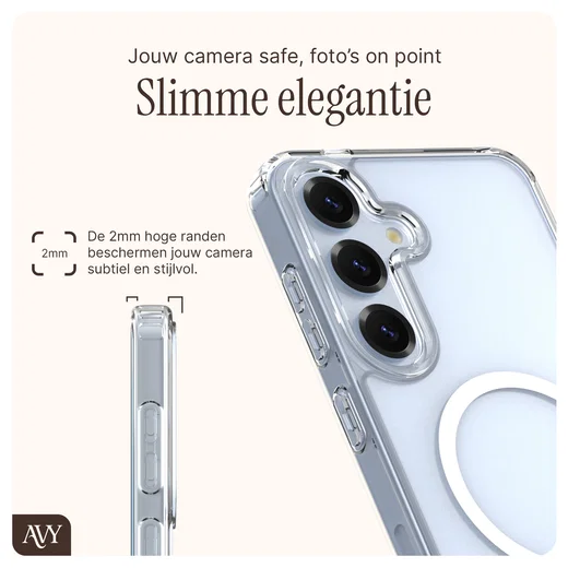 AVY Samsung Galaxy S25 / S24 Hoesje met Koord & MagSafe 30CM Aurum Lien afbeelding 5