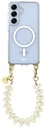 AVY Samsung Galaxy S25 / S24 Hoesje met Koord & MagSafe 30CM Cupid Beige