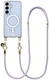 AVY Samsung Galaxy S25 / S24 Hoesje met Koord & MagSafe 130CM Tressé Purple afbeelding 1