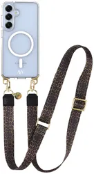 AVY Samsung Galaxy S25 / S24 Hoesje met Koord & MagSafe 130CM Panthera Chic afbeelding