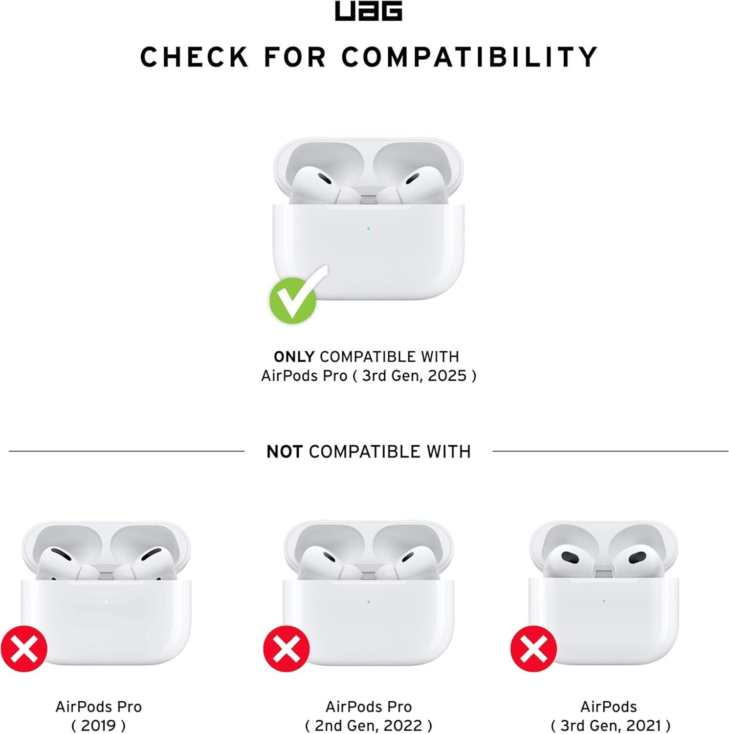 UAG Plasma Apple AirPods Pro 3 Hoesje Magnetisch Zwart afbeelding 2