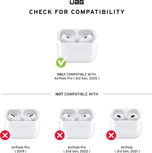 UAG Plasma Apple AirPods Pro 3 Hoesje Magnetisch Zwart afbeelding 2