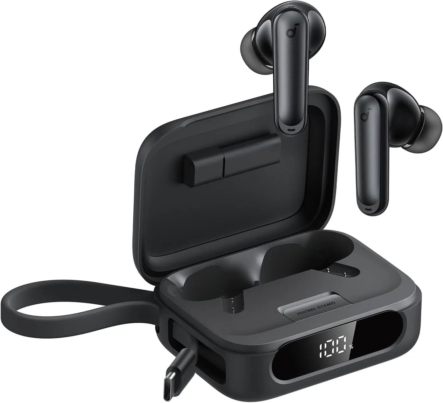 Anker Soundcore P41i Draadloze In-Ear Oordopjes ANC met Draagbare Oplader Zwart afbeelding 1
